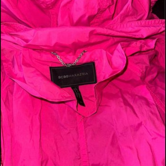 Like New BCBG Max Azria Pink Raincoat - Picture 3 of 3